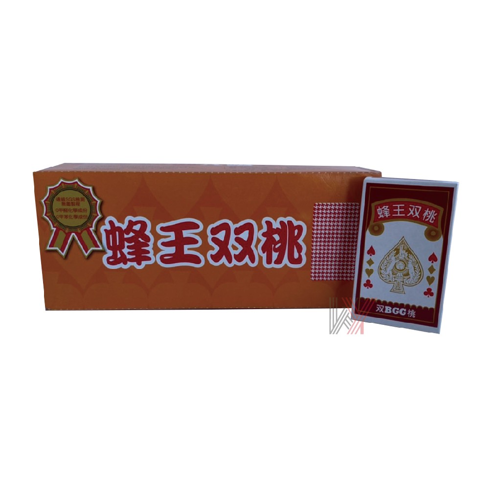 FREE 自由牌撲克牌 圖檔 上架圖檔 蜂王雙桃紅(底)
